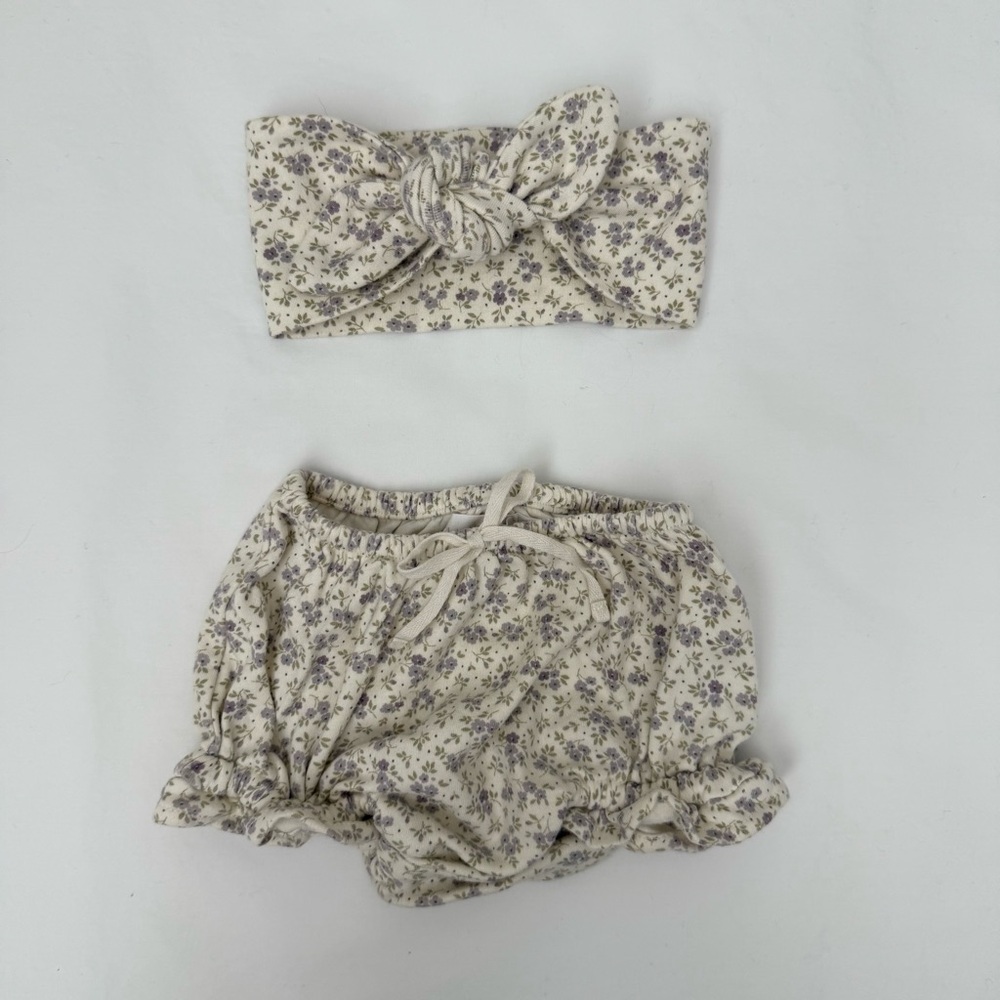 Jamie Kay Bloomer & Headband Set | Sz 3-6 mo